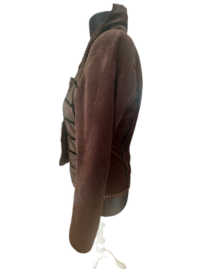 Vintage Samtblazer Braun 90s Victorian Gothic Style | Gr. 40 | Romantisch, Landhaus-Chic