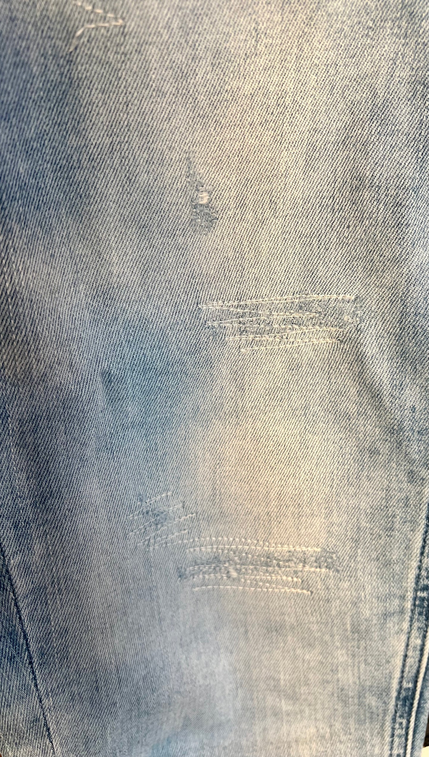 Drykorn Jeans W26 L32 Hellblau Slim Fit Tapered Used Look Y2K Denim Mid Waist Skinny