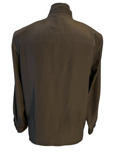 Vintage Alexander Bluse Gr. 40 80er | Schwarz | High Neck | Dark Fashion Statement