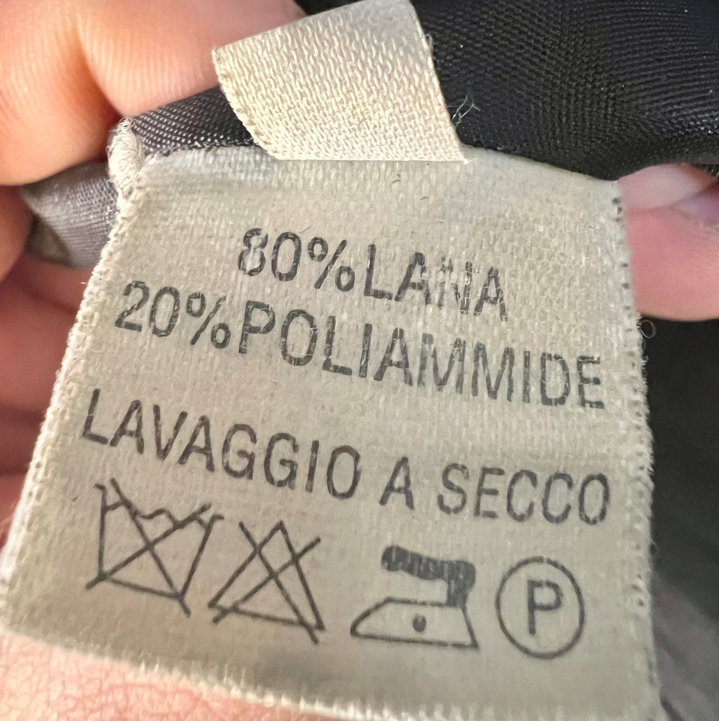 Vintage Wollmantel Braun IT 50 / DE 44 – 46 80% Wolle Made in Italy