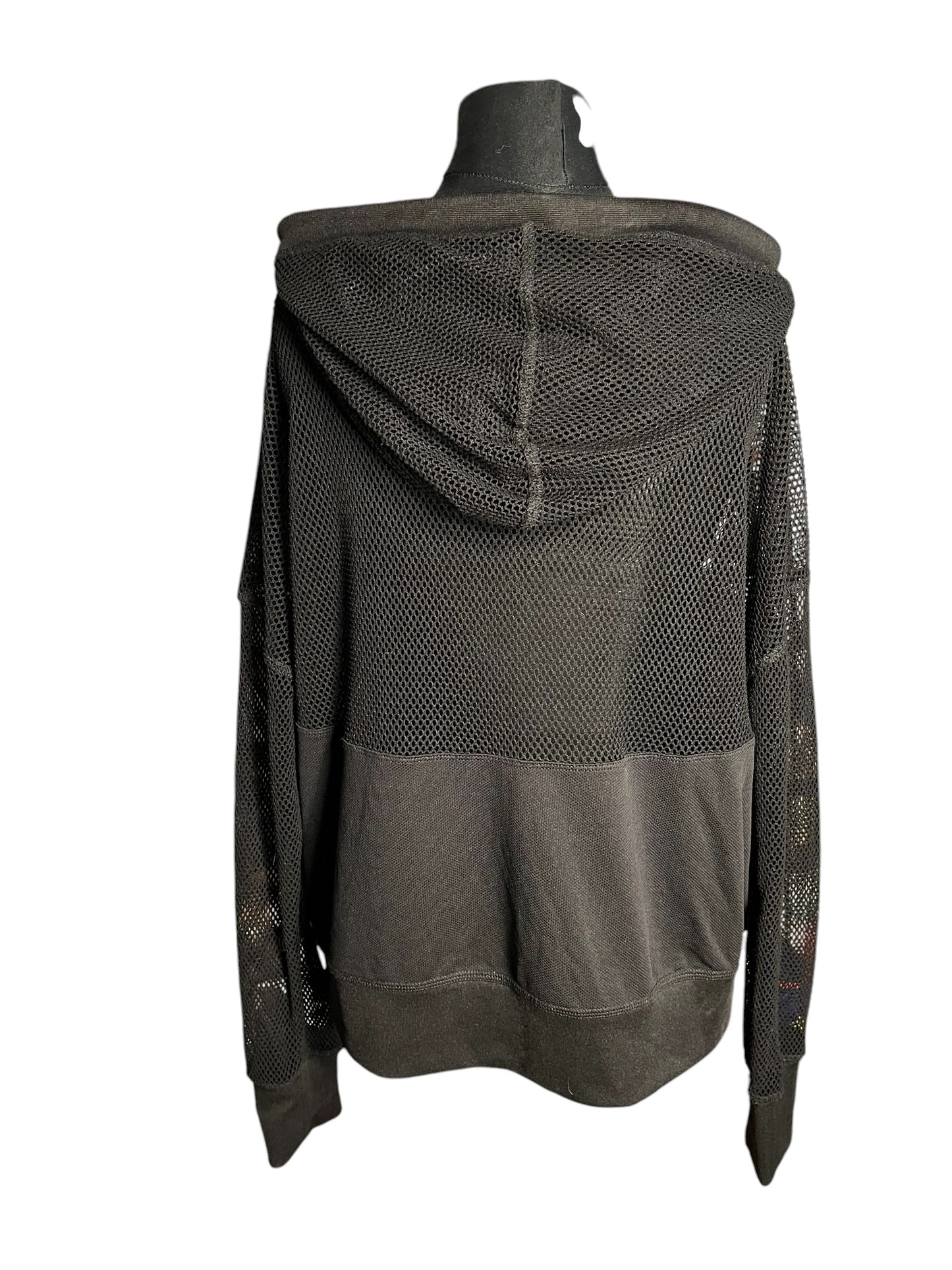 Sara's Choice: Urban Classics – Hoodie Netz Mesh schwarz XL 44 46 Dark Alternative