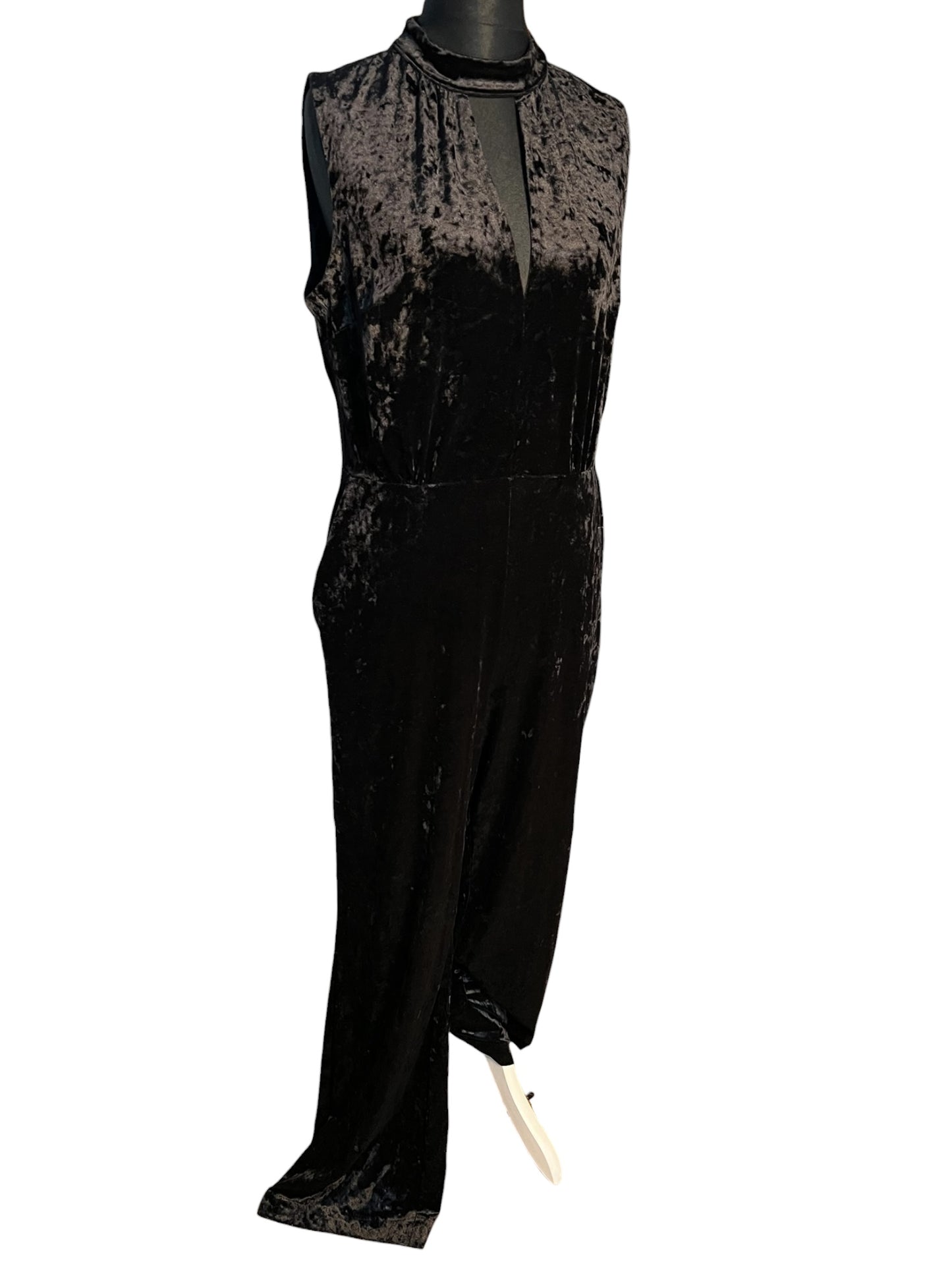 Sara's Choice: H&M Samt Jumpsuit lang 90s y2k – Gr 40 42 44 L XL Dark Alternative