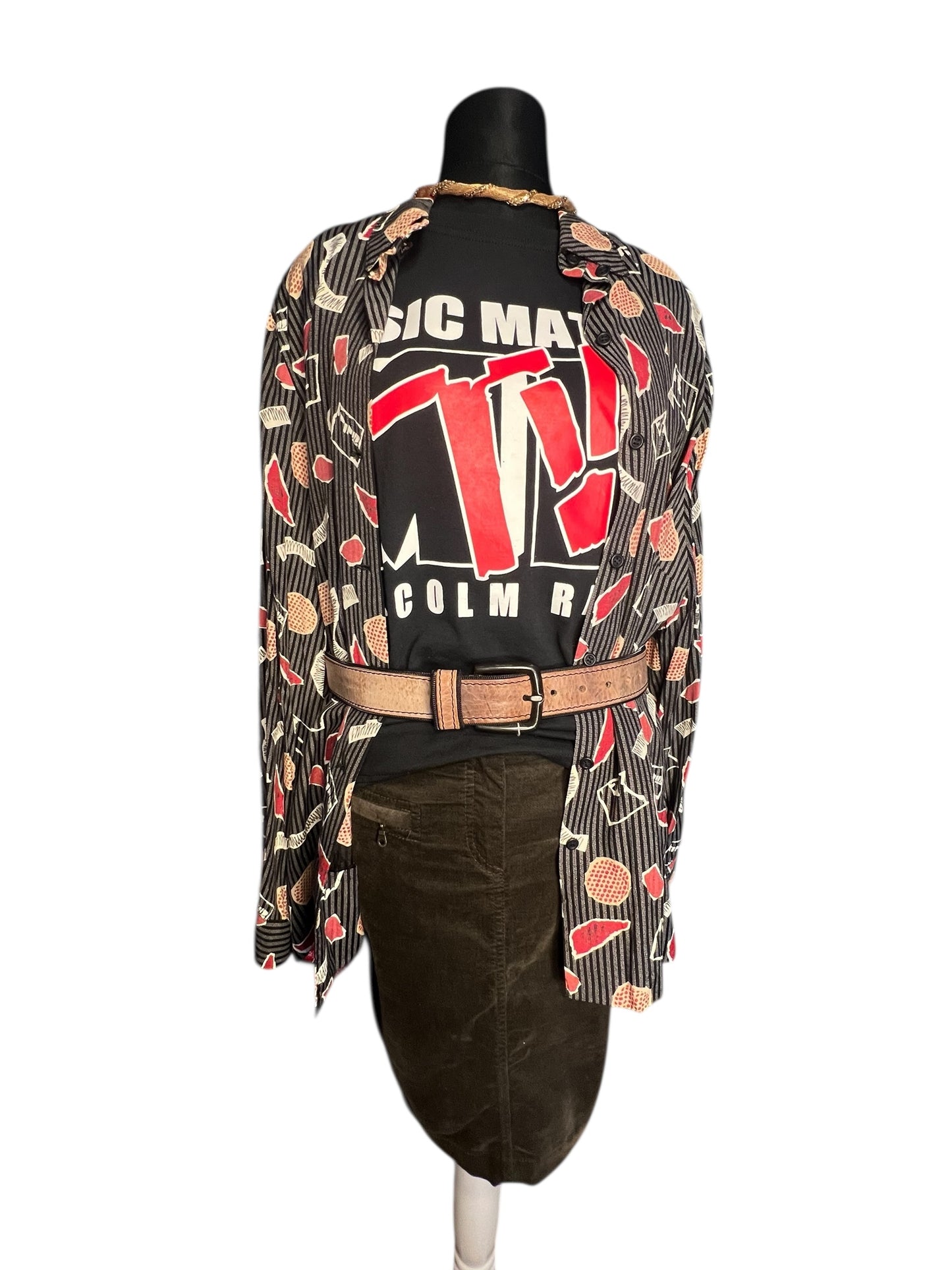 Neuer Echtleder Gürtel hellbraun – Used Look – schwarze Metallschnalle – Reißverschluss Saum – 90 cm – ungetragen