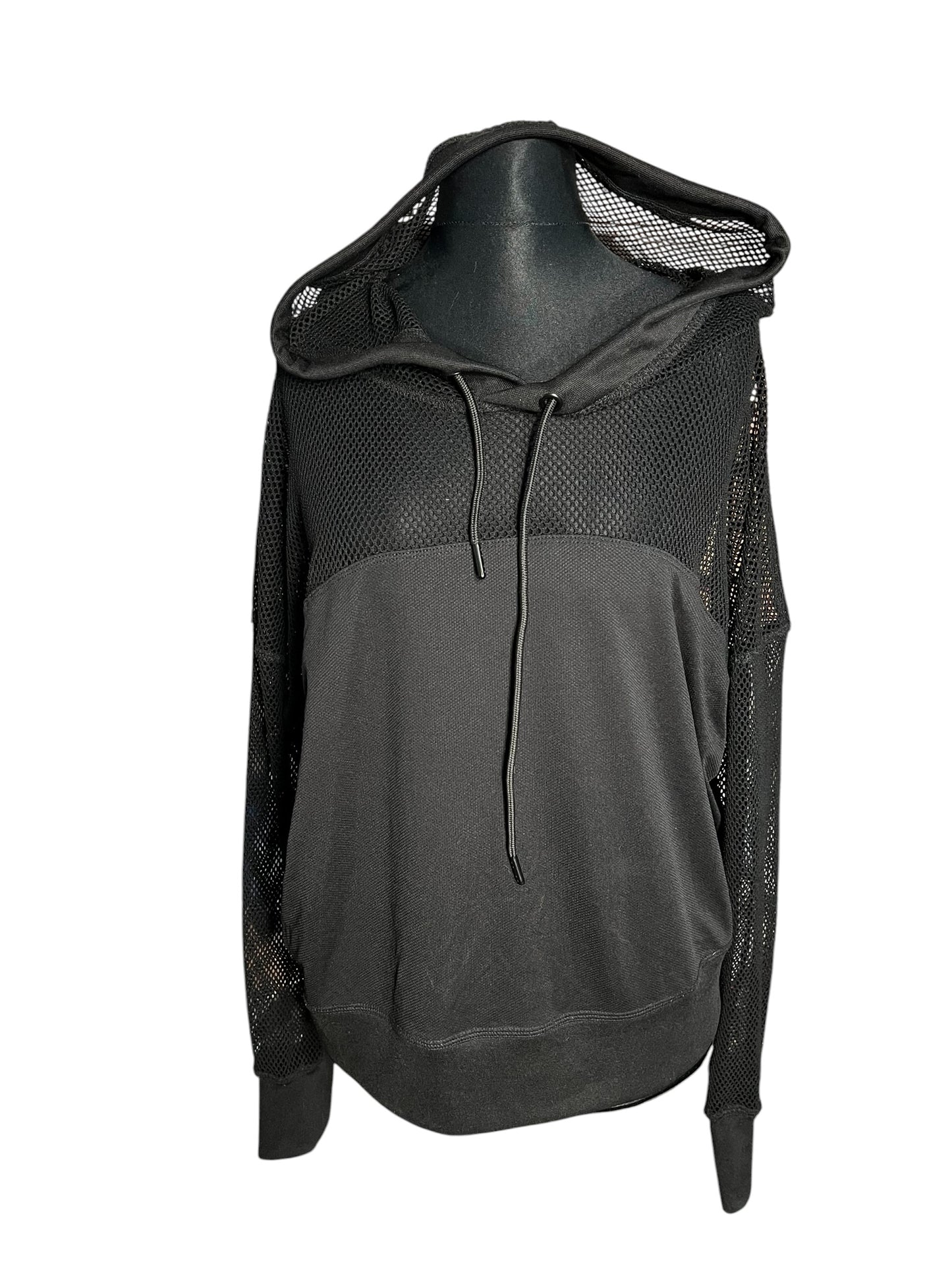 Sara's Choice: Urban Classics – Hoodie Netz Mesh schwarz XL 44 46 Dark Alternative