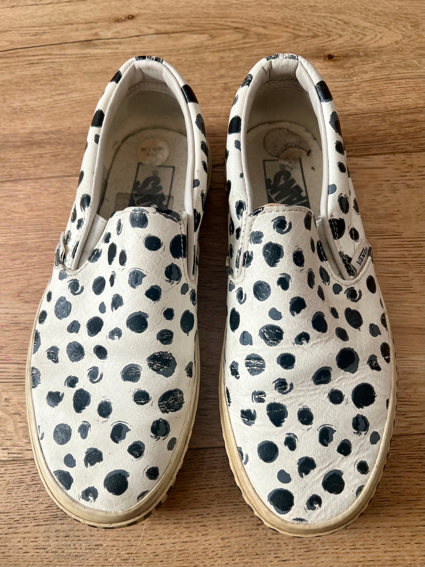 Vans x & Other Stories Slip-On Gr. 38 – Rar Collab – Leder Punkte Dalmatiner