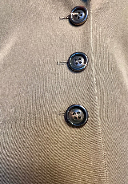 Strenesse Kostüm Damen Gr. 38 – 100% Schurwolle – Eleganter Blazer & Rock – Beige – Business Chic