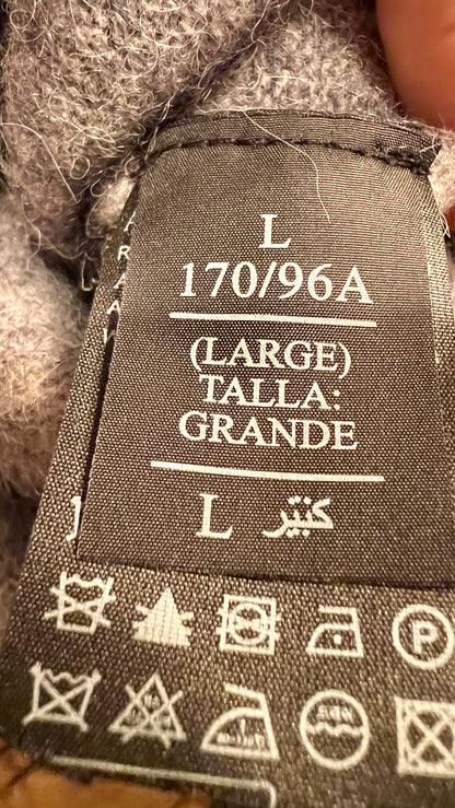 AllSaints Herz Pullover Grau | Wolle & Alpaka | L Oversize | Neupreis 225 € | Top Zustand