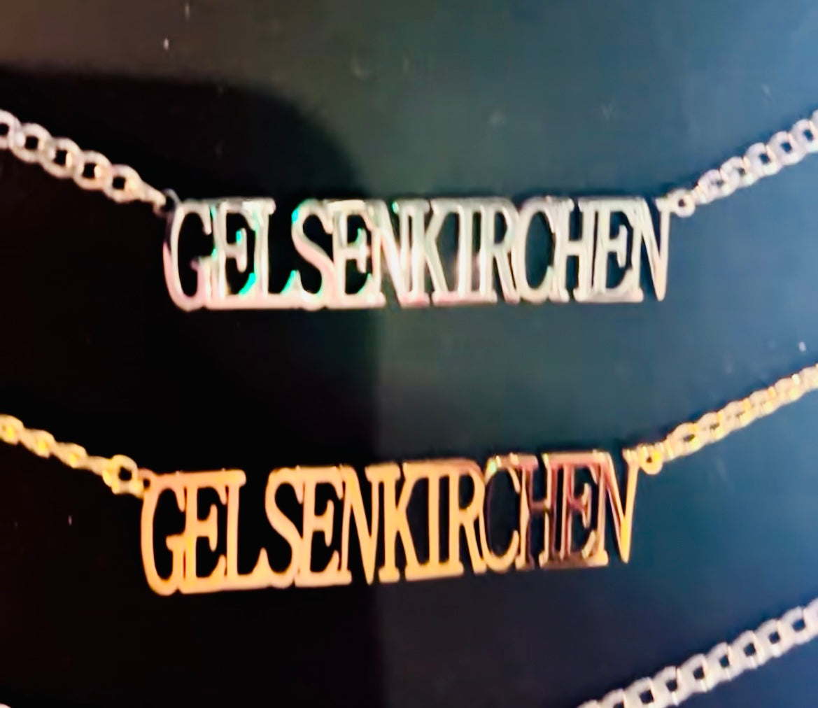 Edelstahl Statement Kette Buer + Gelsenkirchen - handmade by Lunenoir