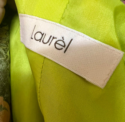 Vintage Laurél Blazer Gr. 38 – 3D Floral Print, bunter Statement-Blazer, Retro Chic