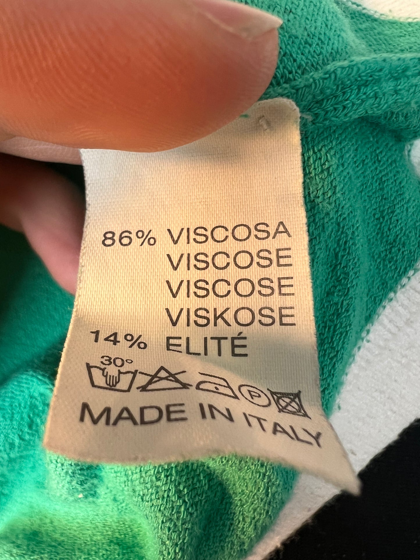 Vintage Set Trixi Schober Twinset Gr S Strickjacke + Shirt Grün 80er 90er Made in Italy 36