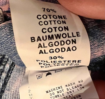 Killah Vintage Jeans W31 Gr 40 | Modell Twiddle | Rosa-Blau | Reißverschluss am Bein | Y2K 2000s