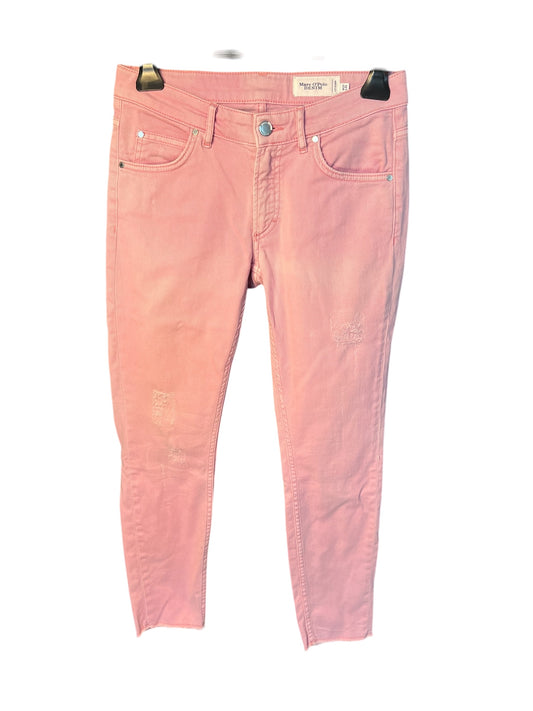 Marc O’Polo Jeans rosa W27 L32 Gr. 36 Y2K Slim Cropped Special Wash Used Look Marco Polo