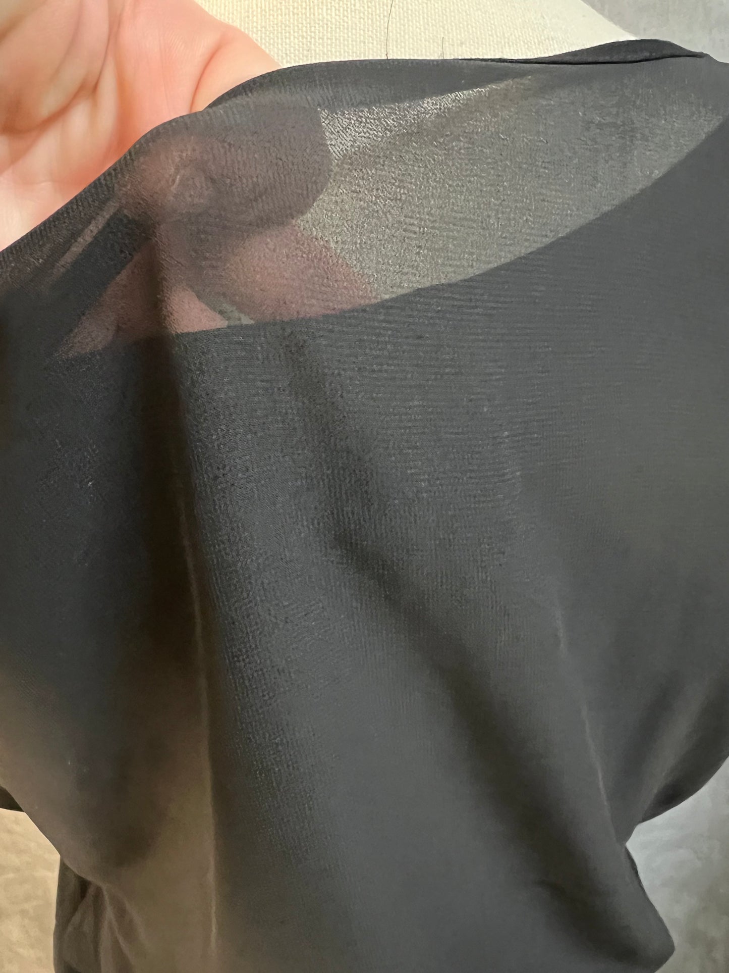 Kleid Buffalo | schwarz mit Glitzersteinen | transparentes Oberteil | Gr. 34–36 | vielseitig tragbar