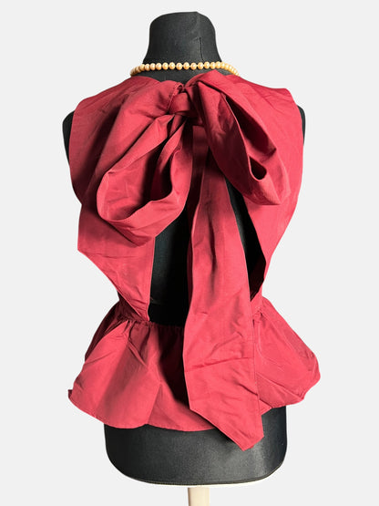 Sara's Choice: H&M – Top mit Band weinrot  | Gr. 36 38 S M | Dark Alternative