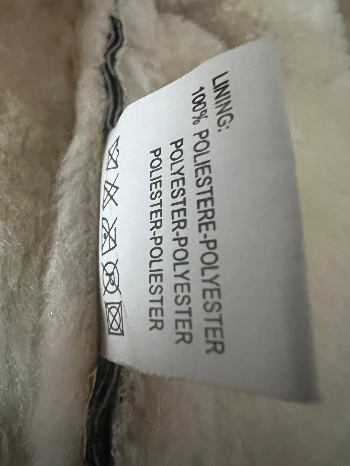 True Vintage Lederjacke XS/34 Braun Teddyfell Pilotenjacke Made in Italy 80s