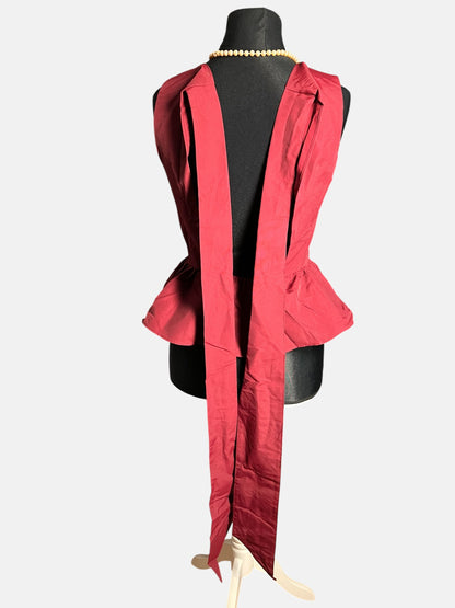 Sara's Choice: H&M – Top mit Band weinrot  | Gr. 36 38 S M | Dark Alternative