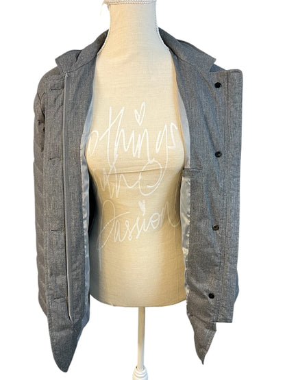 GANT Daunenjacke Herren L • Graumeliert • Steppjacke 90% Daunen • Hochwertig & neuwertig