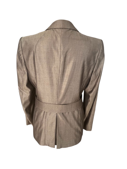Vintage Escada Blazer – Braun | Schurwolle & Seide | Gr. 40 M (passt 38 / 40)