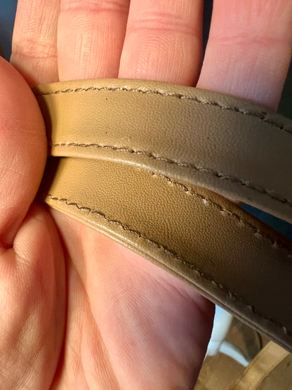 Vintage y2k Patchwork Tasche Braun/Beige – Stefano – Schultertasche – 31×21 cm