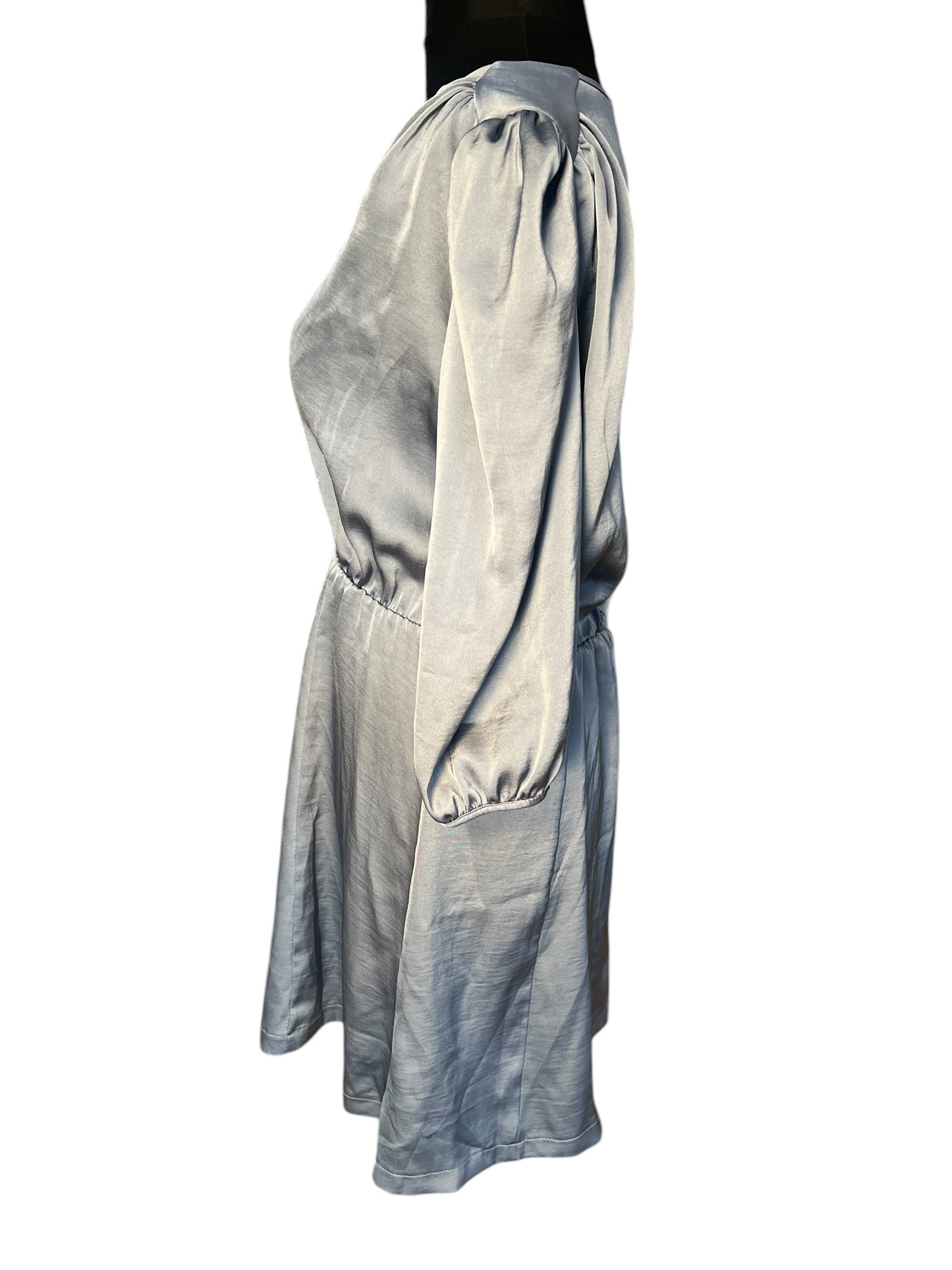 Rinascimento Kleid hellblau Satinoptik Gr. 40 42 A-Linie Italy Chic