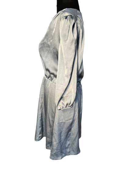 Rinascimento Kleid hellblau Satinoptik Gr. 40 42 A-Linie Italy Chic