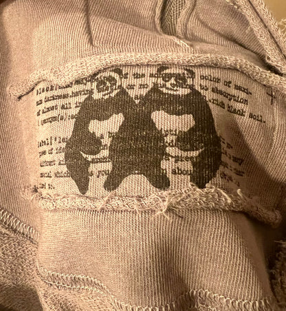 Rundholz Oversize Sweatshirt Grau Gr S – Longline, Used Look, Avantgarde, 100% Baumwolle