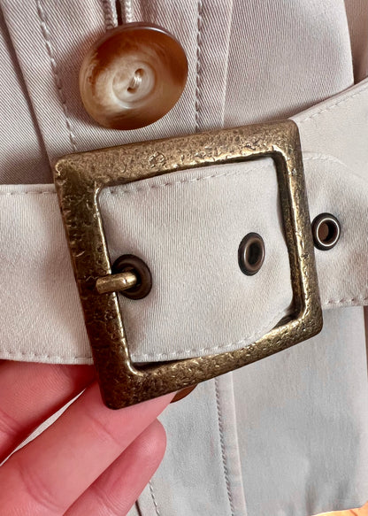 Aigner Vintage Blazer Beige 90s Old Money Style | Gr. 40 | Tailliert, Made in Italy