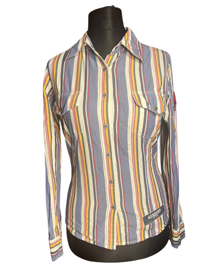 Tommy Hilfiger Denim Vintage Bluse gestreift | Gr. 36 S Y2K Used Look