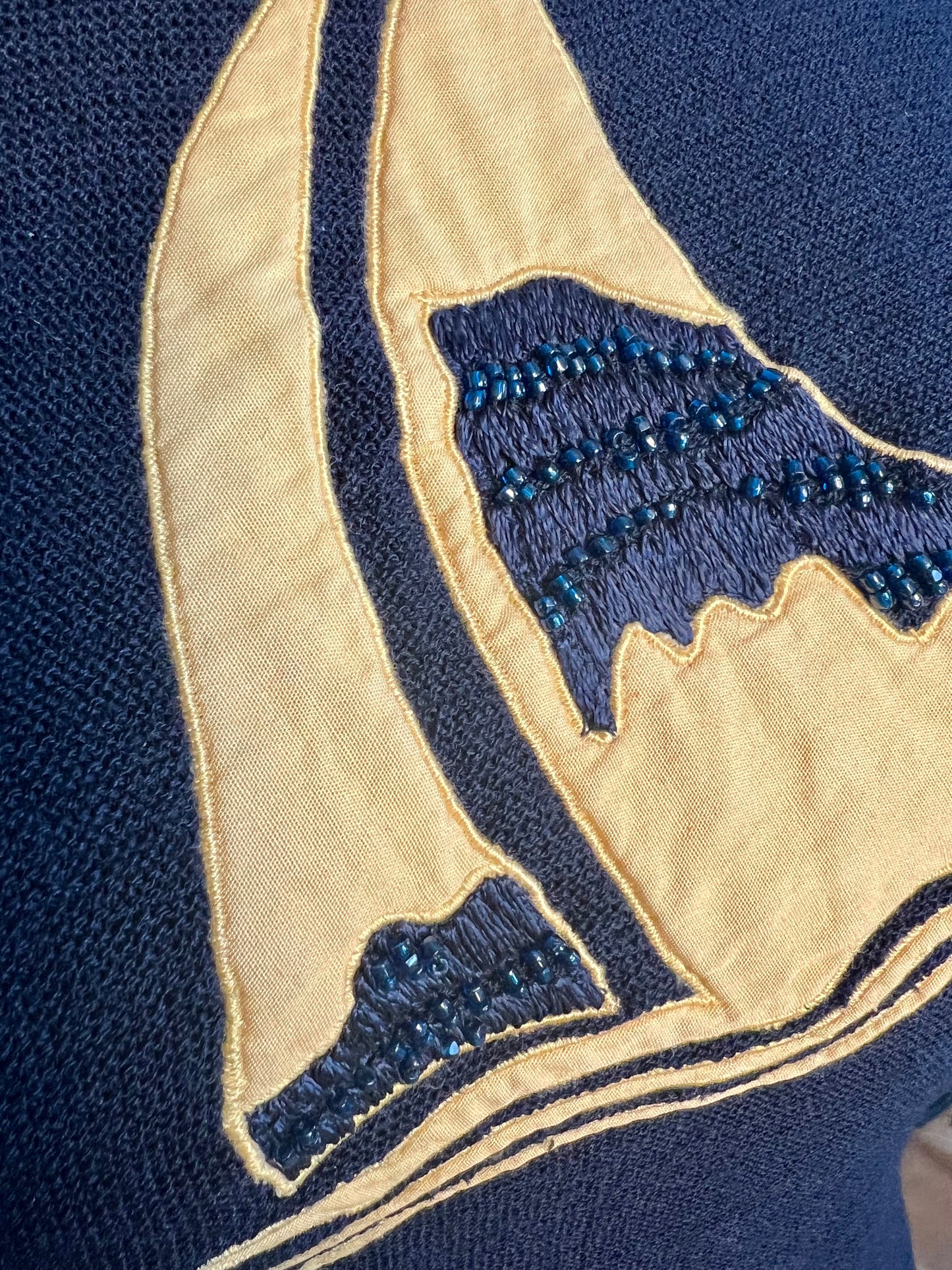 Ungaro Paris Strickshirt Gr. 38 Ital. 42 Shirt Wolle Italien Sailor Vintage Luxury Statement 90s