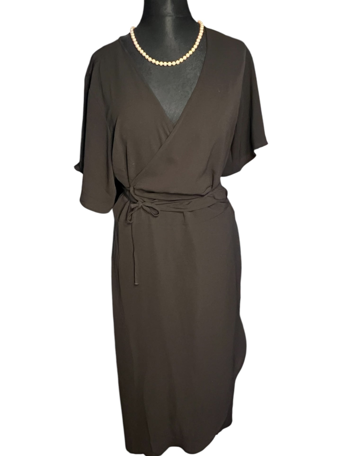 Sara's Choice: Vero Moda – WickelKleid Maxikleid | Gr. L 40 42 XL | Dark Alternative