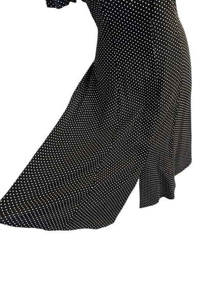 Joseph Ribkoff Kleid Punkte Vintage 38 Blau Polka 80s