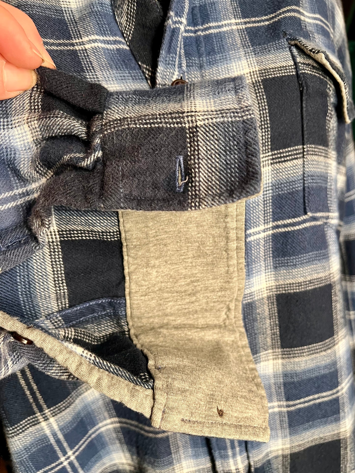 Vintage Esprit Flanellhemd Gr 42 / XL kariert | Oversize Damen | 90s / Y2K Grunge | Baumwolle