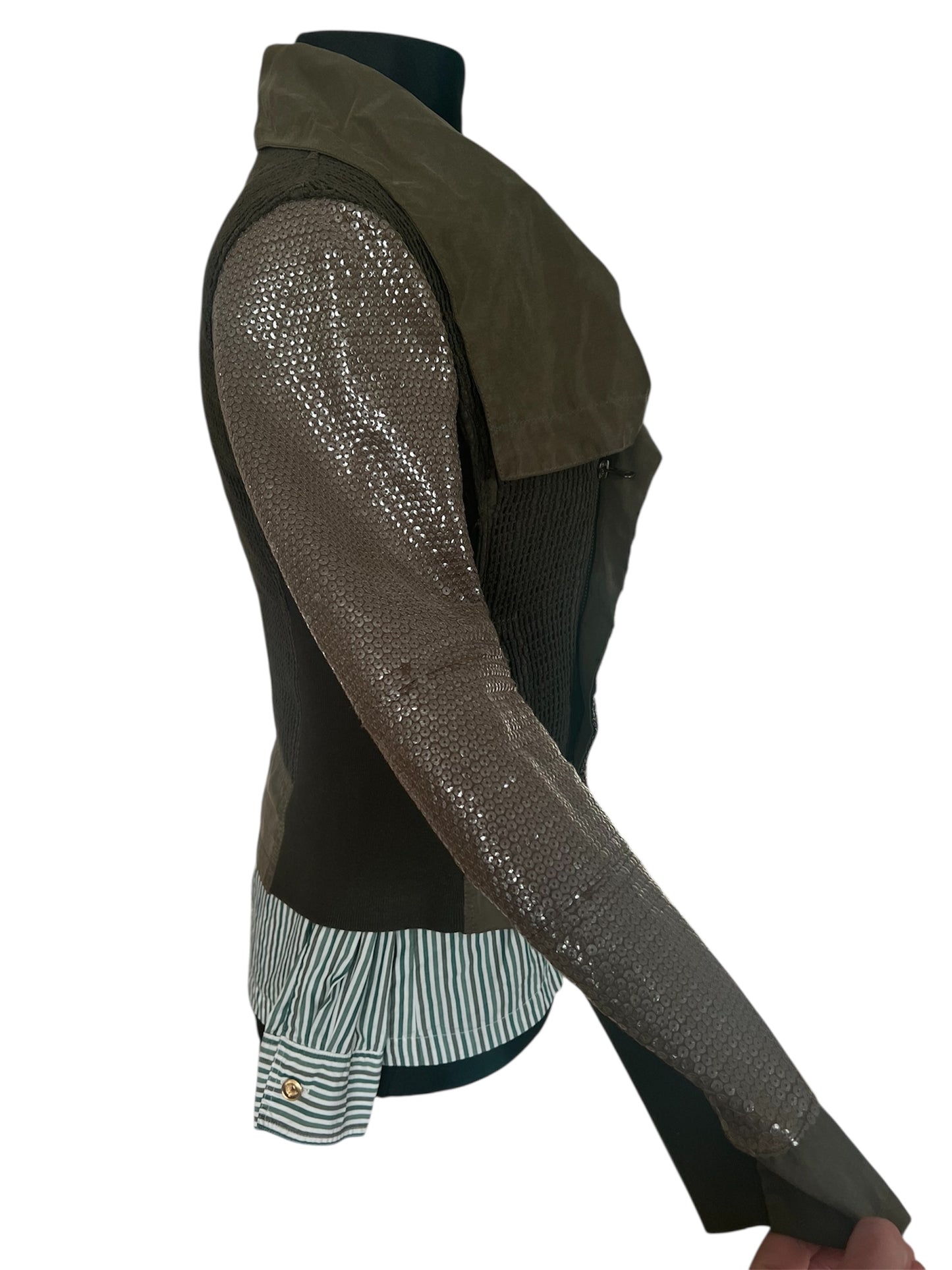 Desigual Wendejacke / Bikerjacke – Gr. 36 – Boho/Bohemian Style – Seltenes Modell